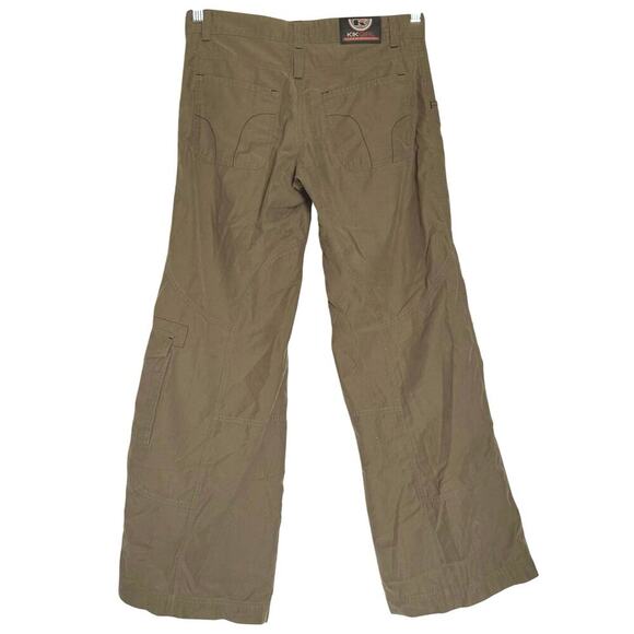 Rare KIKGIRL Vintage Straight-Leg Cargo Pants Brown Size 3 - Picture 3 of 10